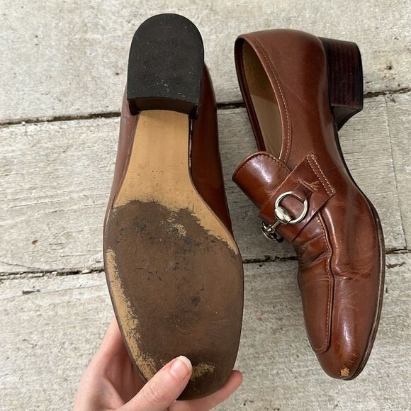 Vintage Enzo Angioini Horsebit Loafer Size 8 - Picture 5 of 7